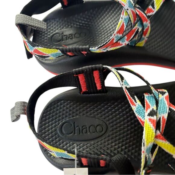 Chaco ZX1 Ecotread Colorful Camper Multicolor Strappy Water Friendly Sandals NWT - Picture 9 of 10